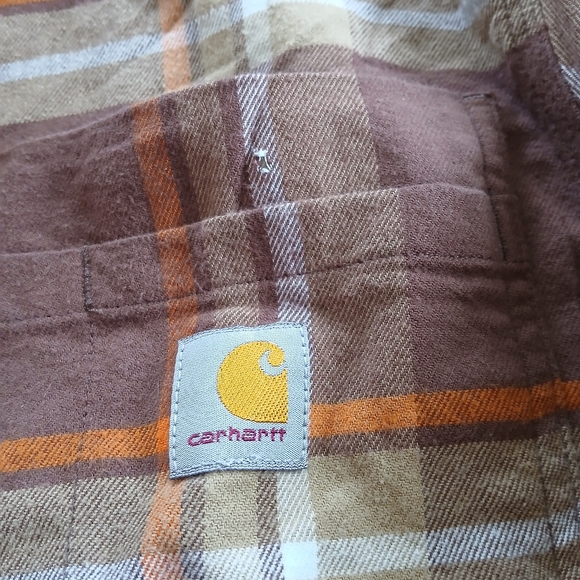 carhartt ♡ rugged flex relaxed flannel shirt small - Picture 6 of 9